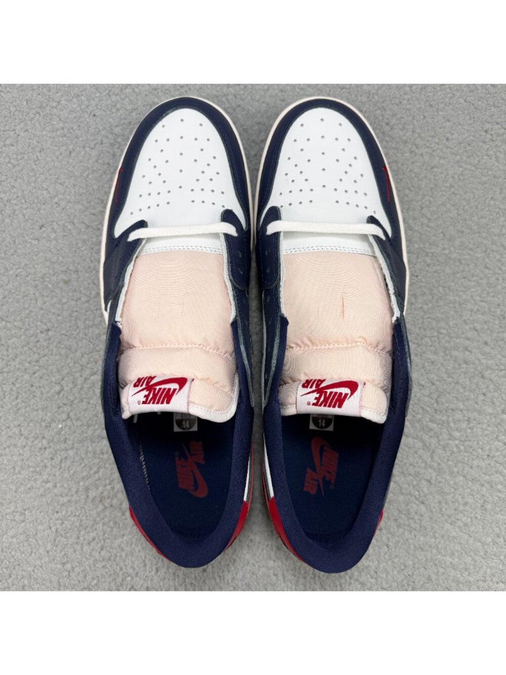 Jordan 1 Low Mens 14 Shoes Howard University Nike Air Retro OG 2024 Sneakers - Picture 6 of 10